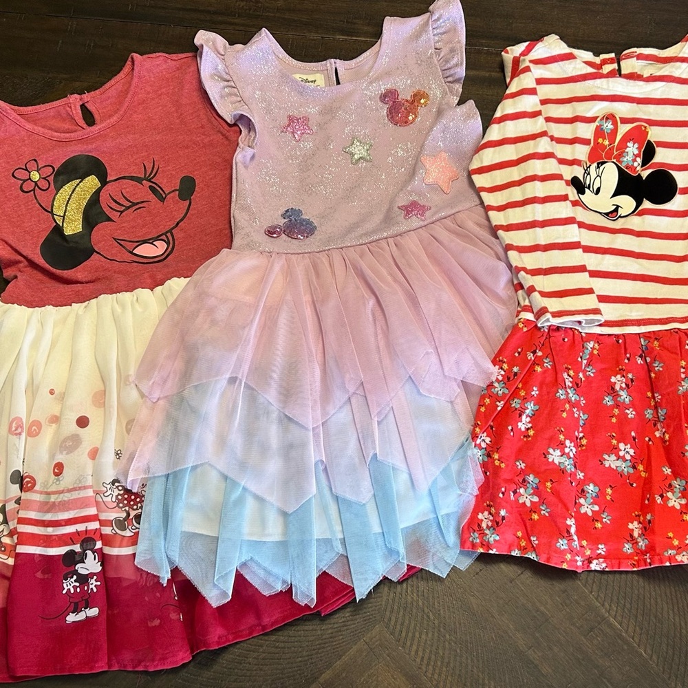 Disney Minnie Mouse Play Dresses 5T Set of 3